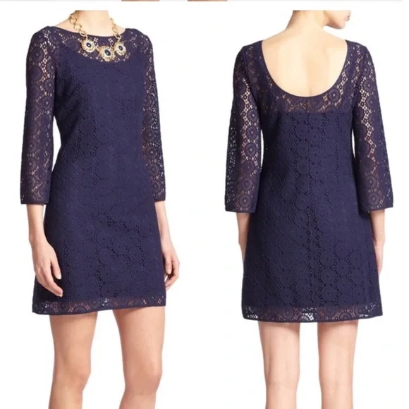 lilly pulitzer topanga lace dress Lilly Pulitzer Topanga Dress Resort White Breakers Lace Size Small